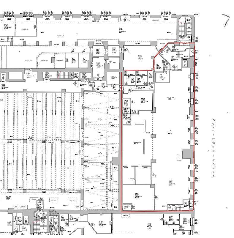 1120 Wien, Wolfganggasse 58 EG ex Kantine alt ca. 412 m²