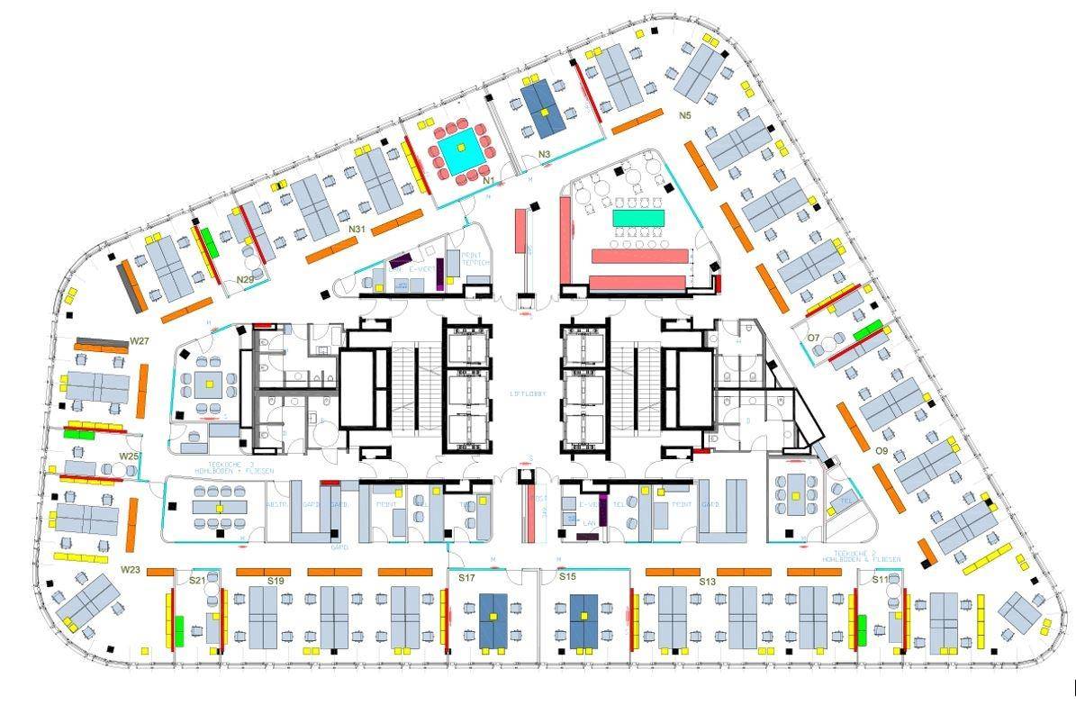 1100 Wien, Gertrude-Fröhlich-Sandner-Str THE ICON Plan möbliert Regelgeschoß