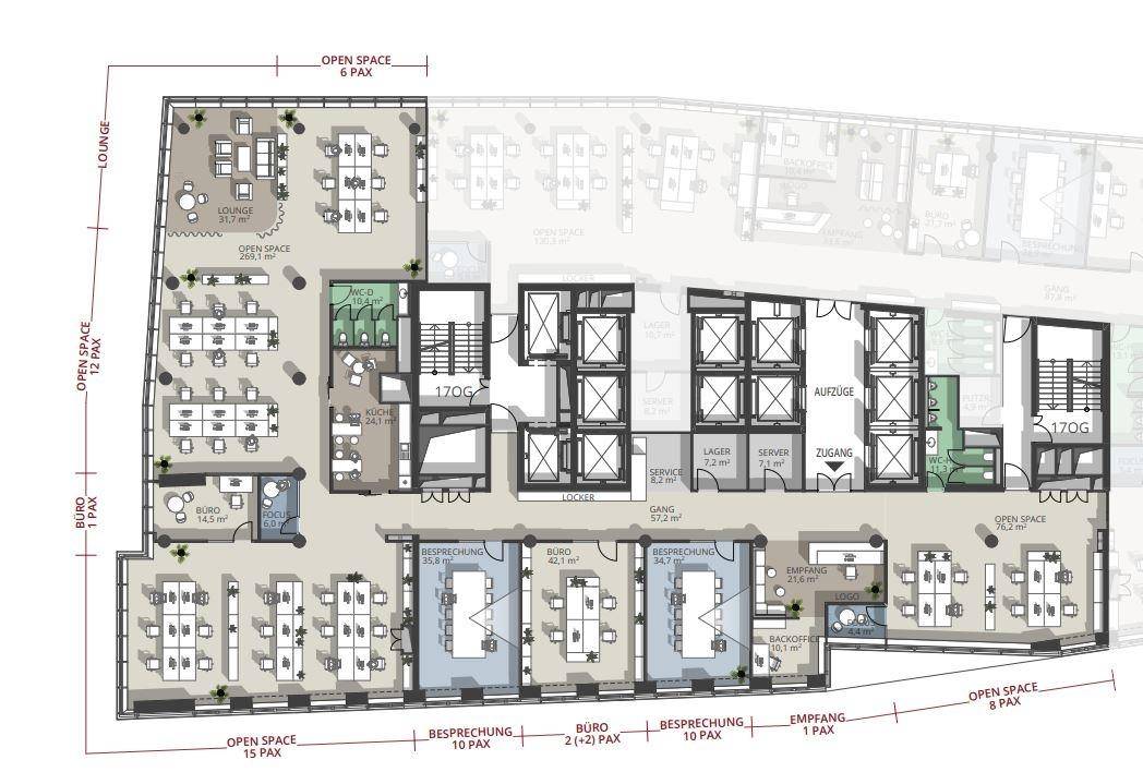 IZD Tower 17.OG ca. 732 m²