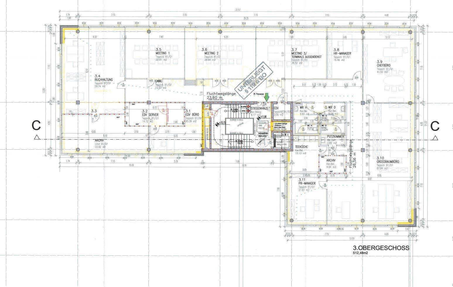 1140 Wien, Hackinger Straße 5 3.OG Plan