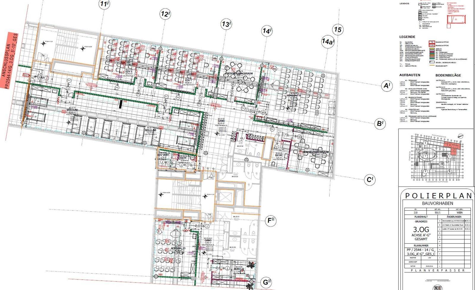 Plan Schule 3.OG Bauteil D