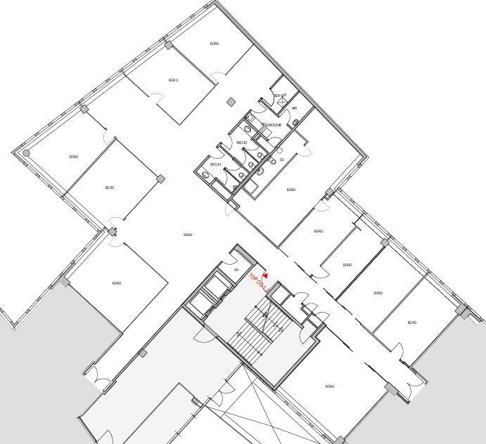 1040 Wien, Wiedner Hauptstraße 120 Plan 1.OG ca. 502m²