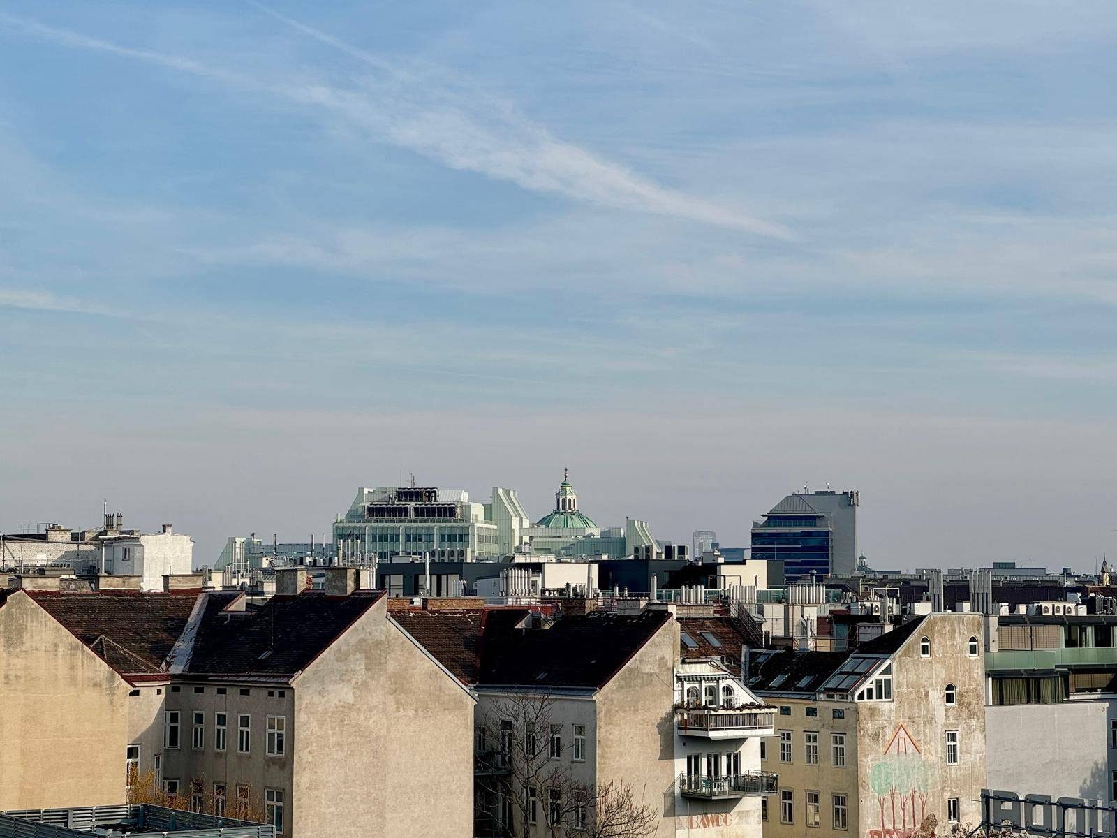 Ausblick Karlskirche Balkon