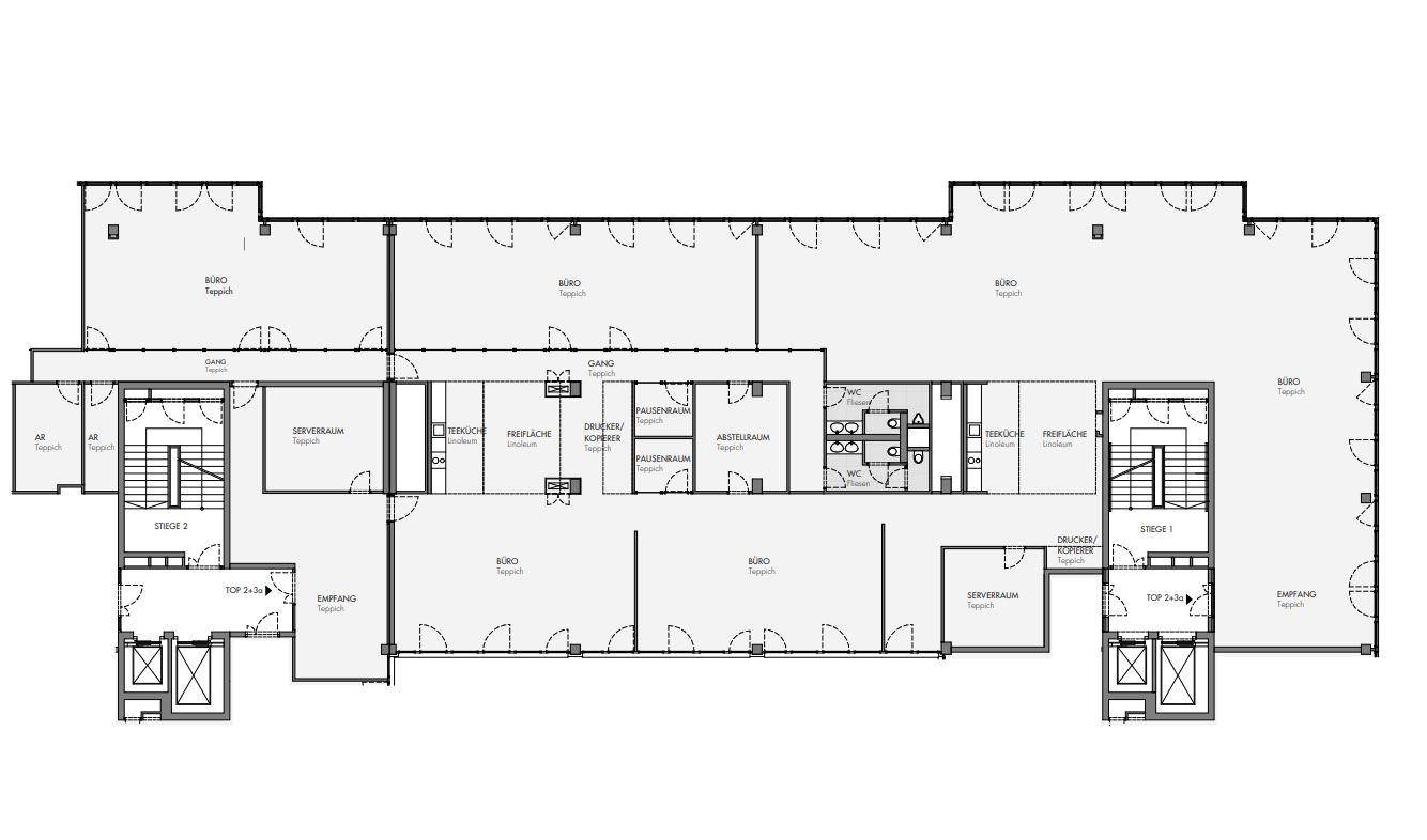 1020 Wien, Ernst-Melchior-Gasse 20 EZONE Grundriss 3OG ca. 838 m²