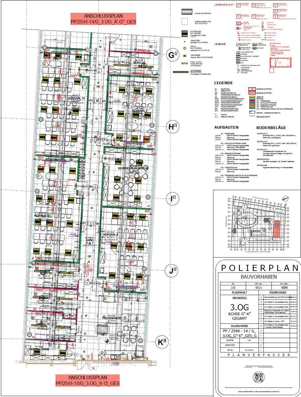 Plan Schule 3.OG Bauteil C