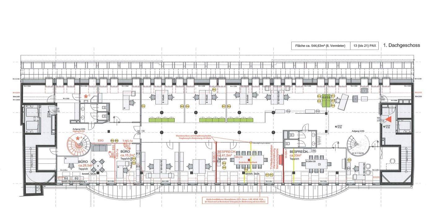 1060 Wien, Gumpendorfer Straße 19-21 DG1 derzeit