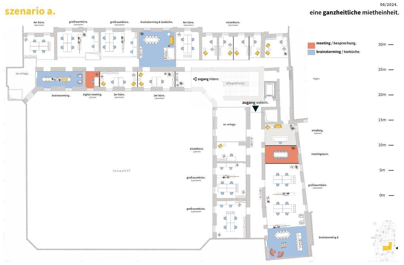 1010 Wien, Dominikanerbastei 11 ALTE POST 3.OG ca. 823 m² Gestaltungsbeispiel