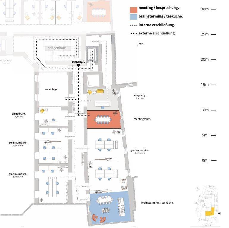 1010 Wien, Dominikanerbastei 11 ALTE POST 3.OG ca. 371 m² Gestaltungsbeispiel