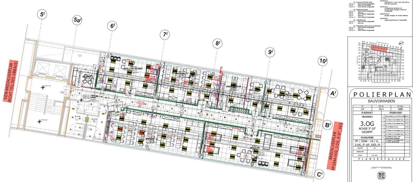 Plan Schule 3.OG Bauteil E