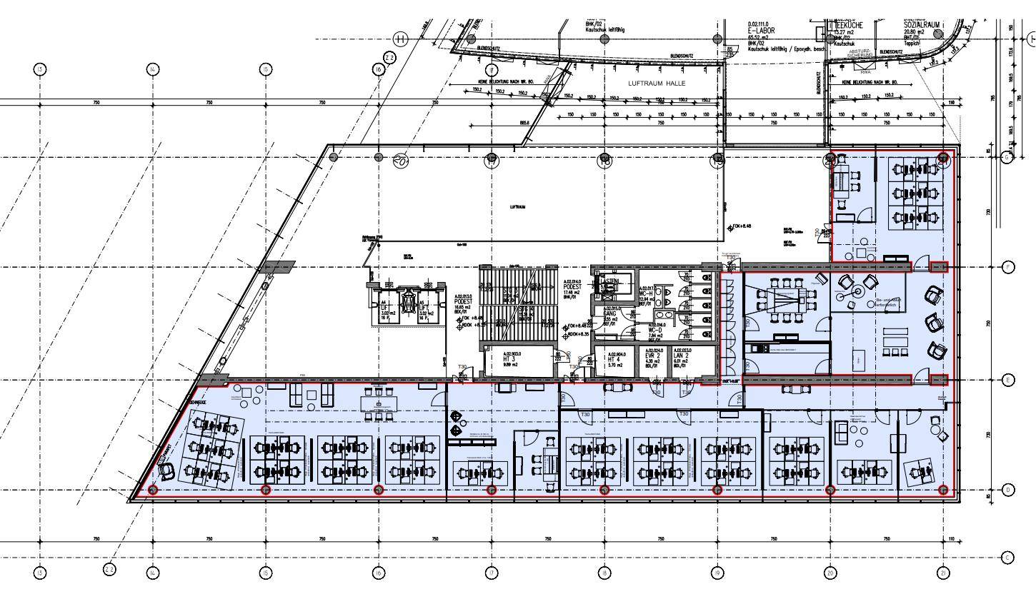 1220 Wien, TECHGATE Gate 3 2.OG ca. 576 m²