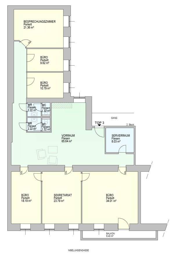 1010 Wien, Nibelungengasse 13 Plan Top 3