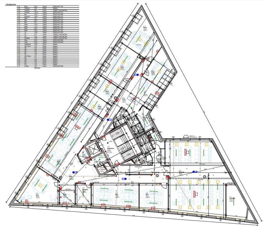 1150 Wien, Pfeiffergasse 2 Grundriss 4.OG ca. 640 m²