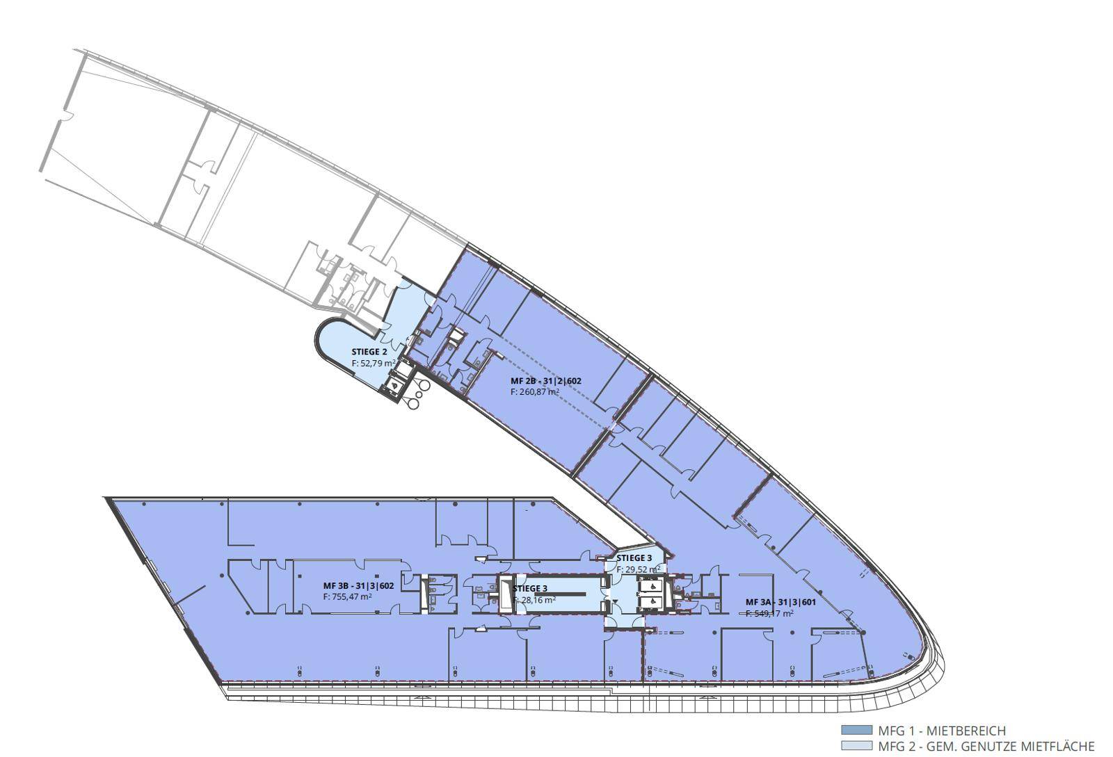 1190 Wien, Heiligenstädter Straße_Plan MF 2B+3B+