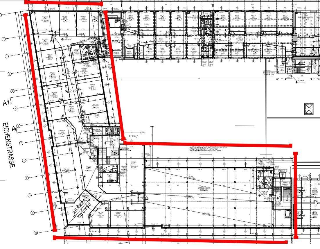 1120 Wien, Wolfganggasse 58 2.OG Büro ca. 1.639 m²