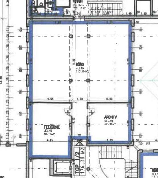 1160 Wien, Seeböckgasse 59 Plan Top 1 Straßentrakt 2 ca. 176,4 m²