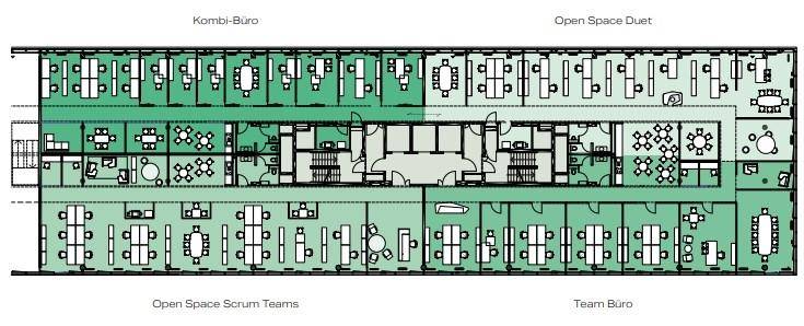 RIVERGATE Handelskai 92 Belegungsplan Regelgschoss 1300m2