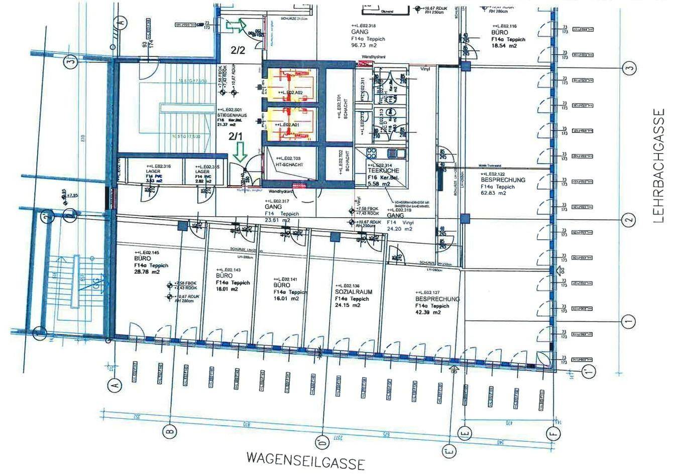 Euro Plaza 10 Wagenseilgasse 14 2.OG Plan