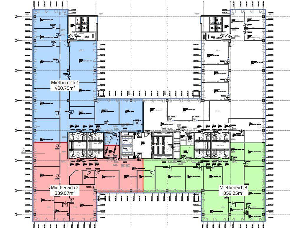 1120 Wien, EUROPLAZA 2 ca. 1179 m² (teilbar) 3.OG