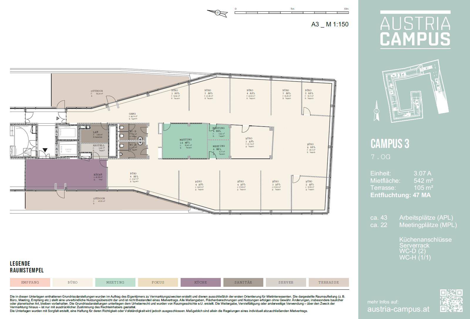 Campus 3_7.OG_Einheit 3.07 A_ca. 542 m²