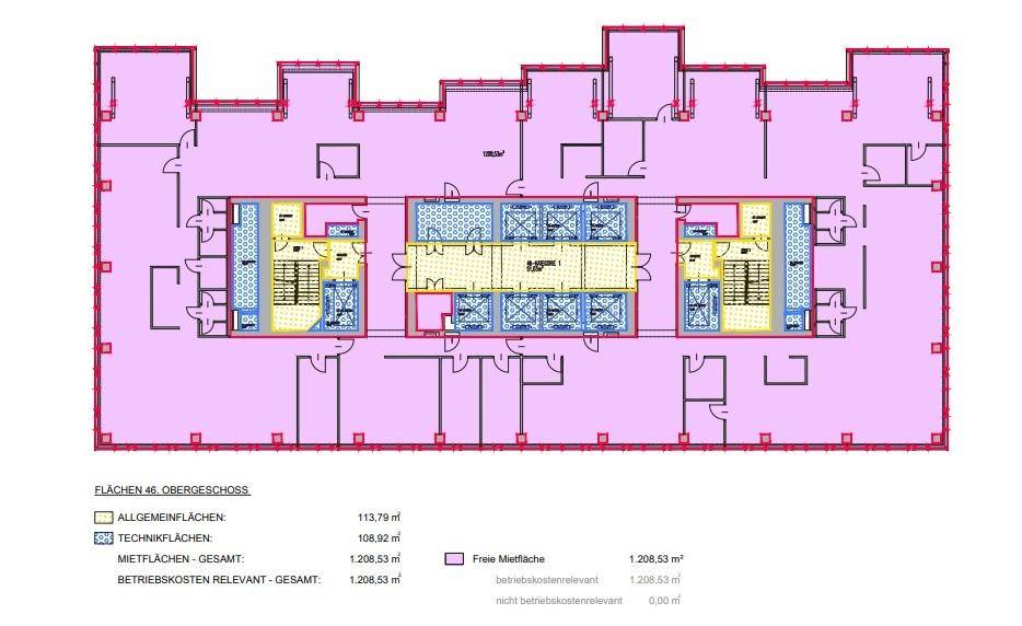 1220 Wien, Donau-City-Straße 7 - Plan 46.OG