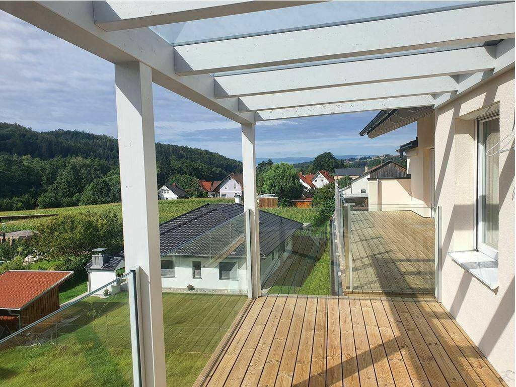 Blick vom Balkon