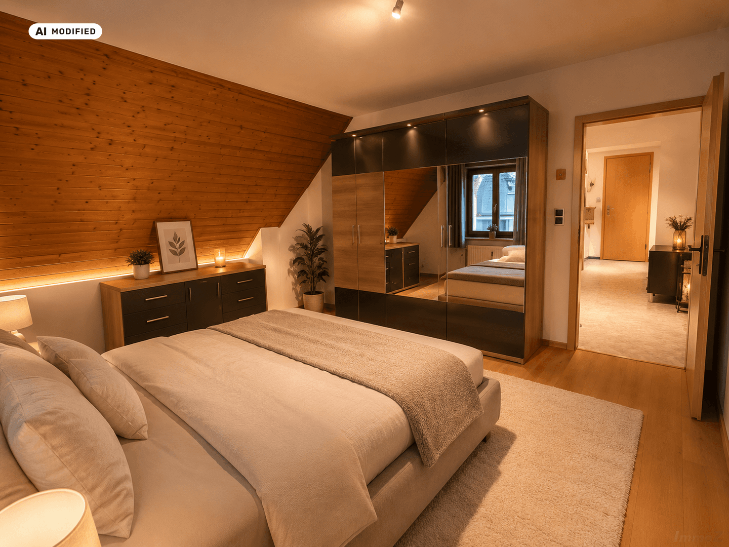 KI-bearbeitet – Schlafzimmer 2