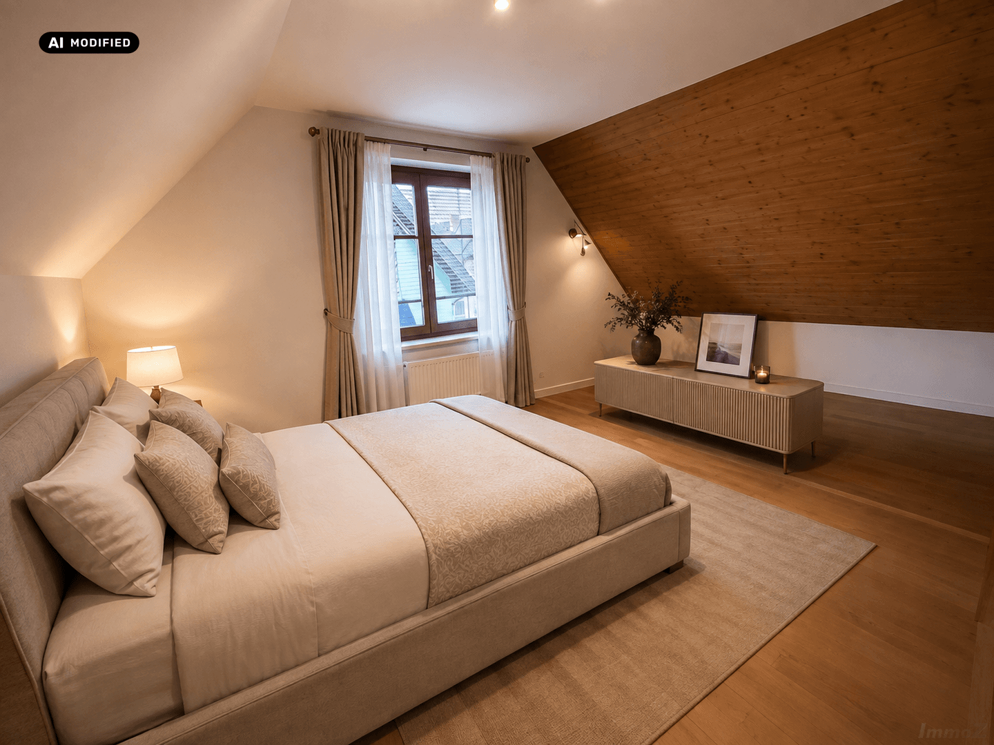 KI-bearbeitet – Schlafzimmer