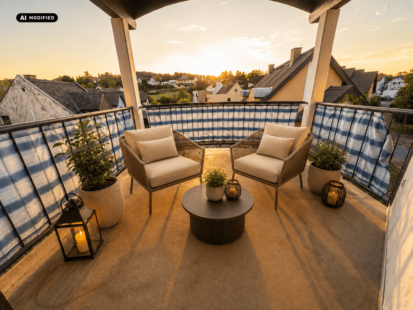 KI-bearbeitet – Loggia