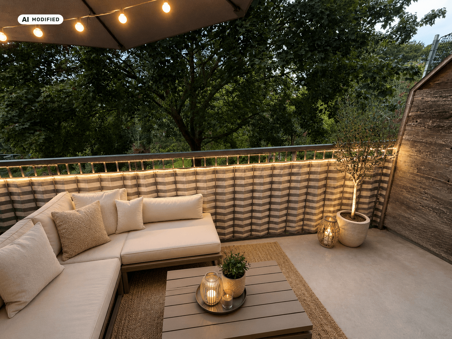 KI-bearbeitet – Balkon