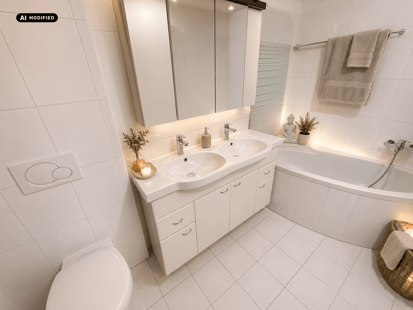 KI-bearbeitet – Badezimmer