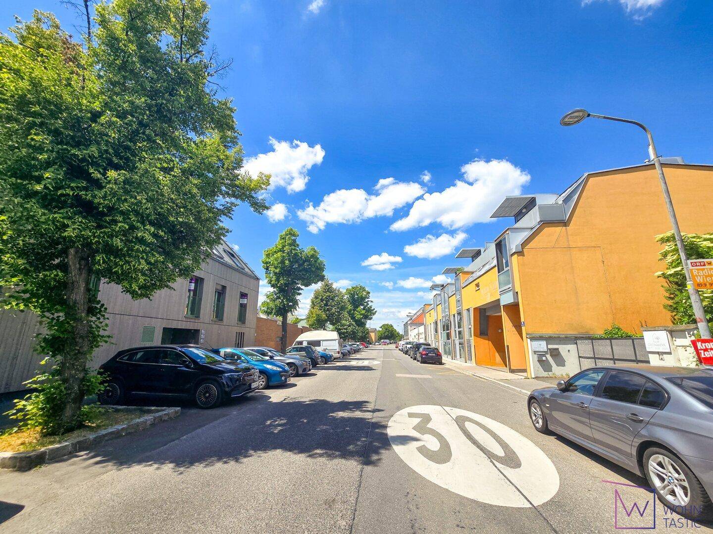 Unmittelbare Umgebung mit 30er Zone.