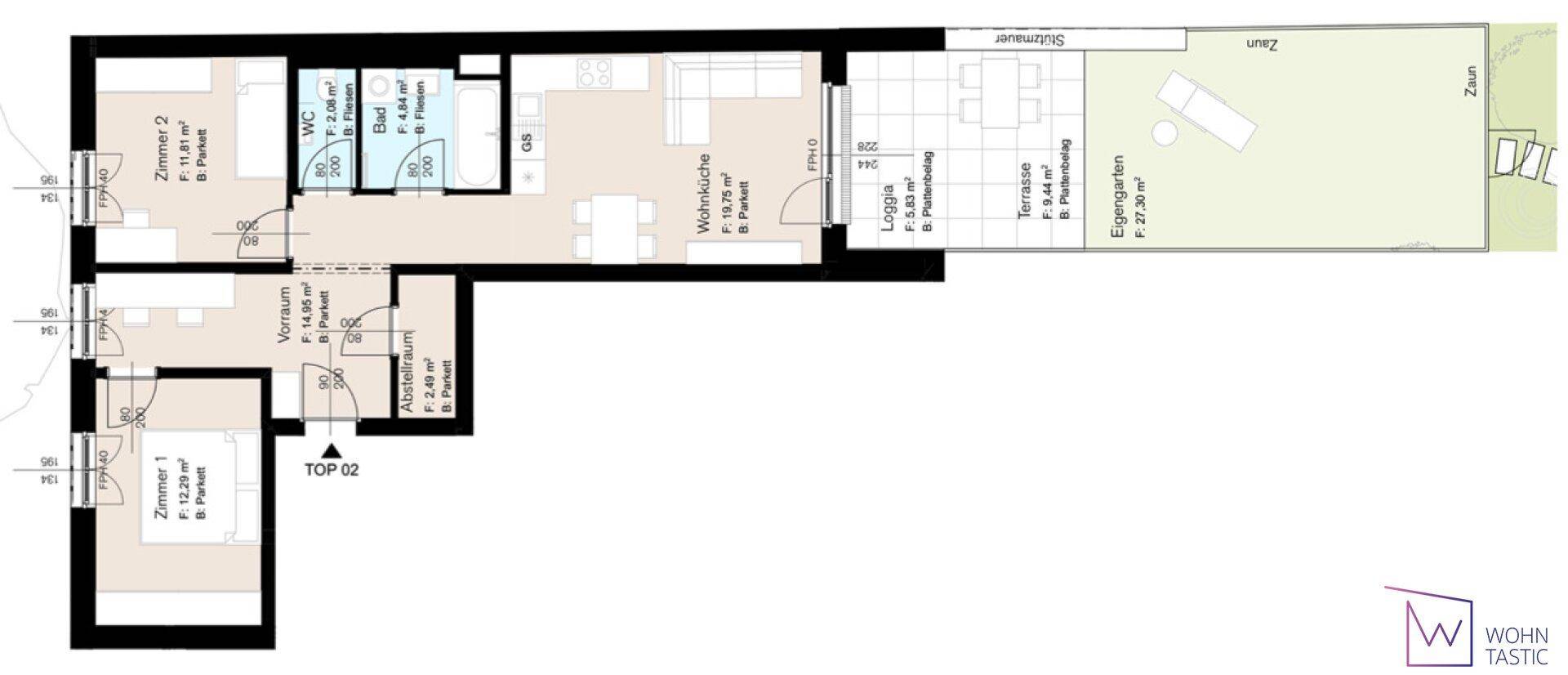 Wohnungsplan.