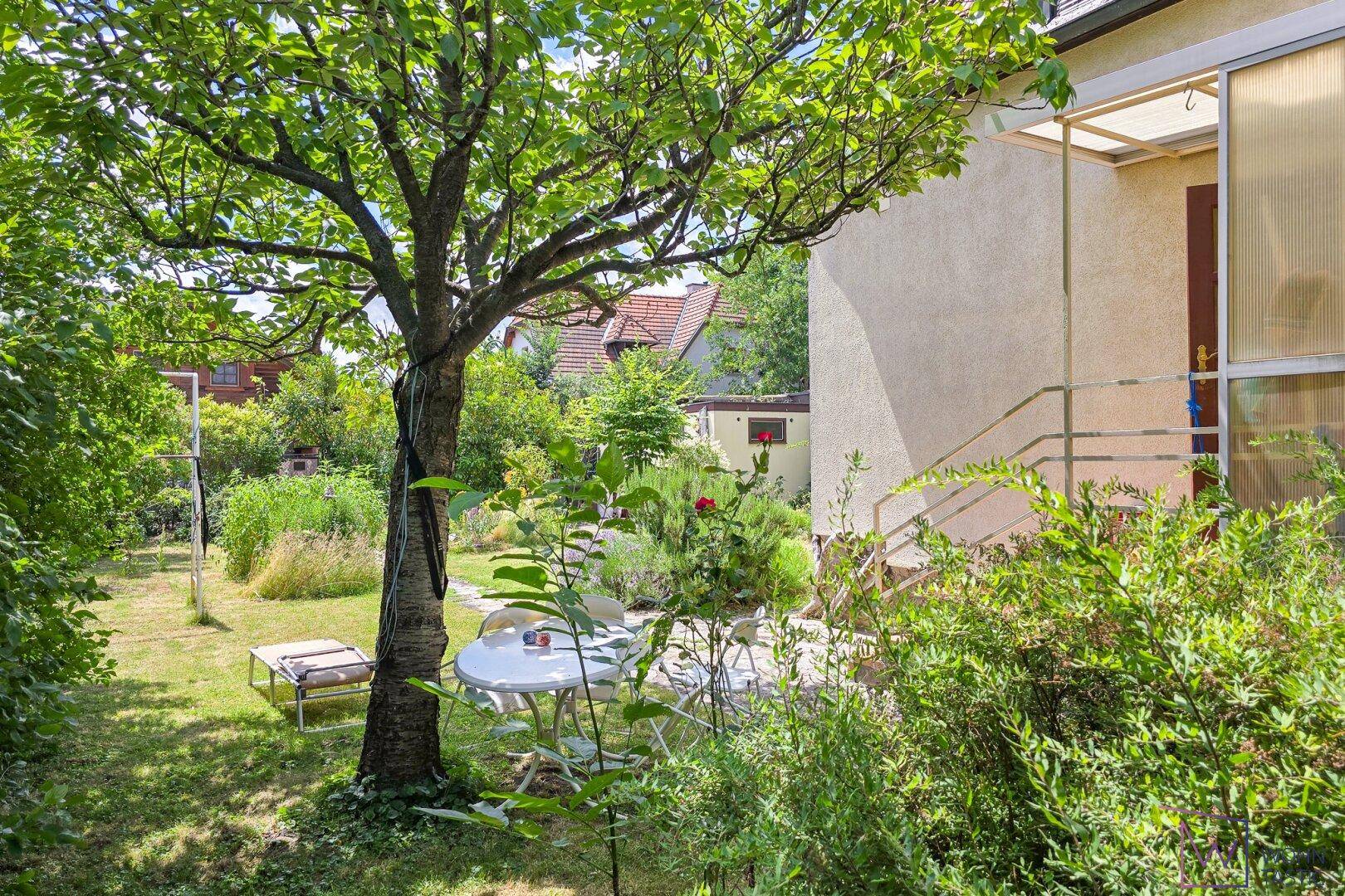 schattiger Gartenplatz