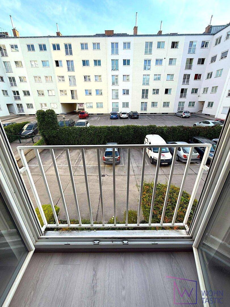 Südlicher Ausblick aus dem Wohnzimmer.