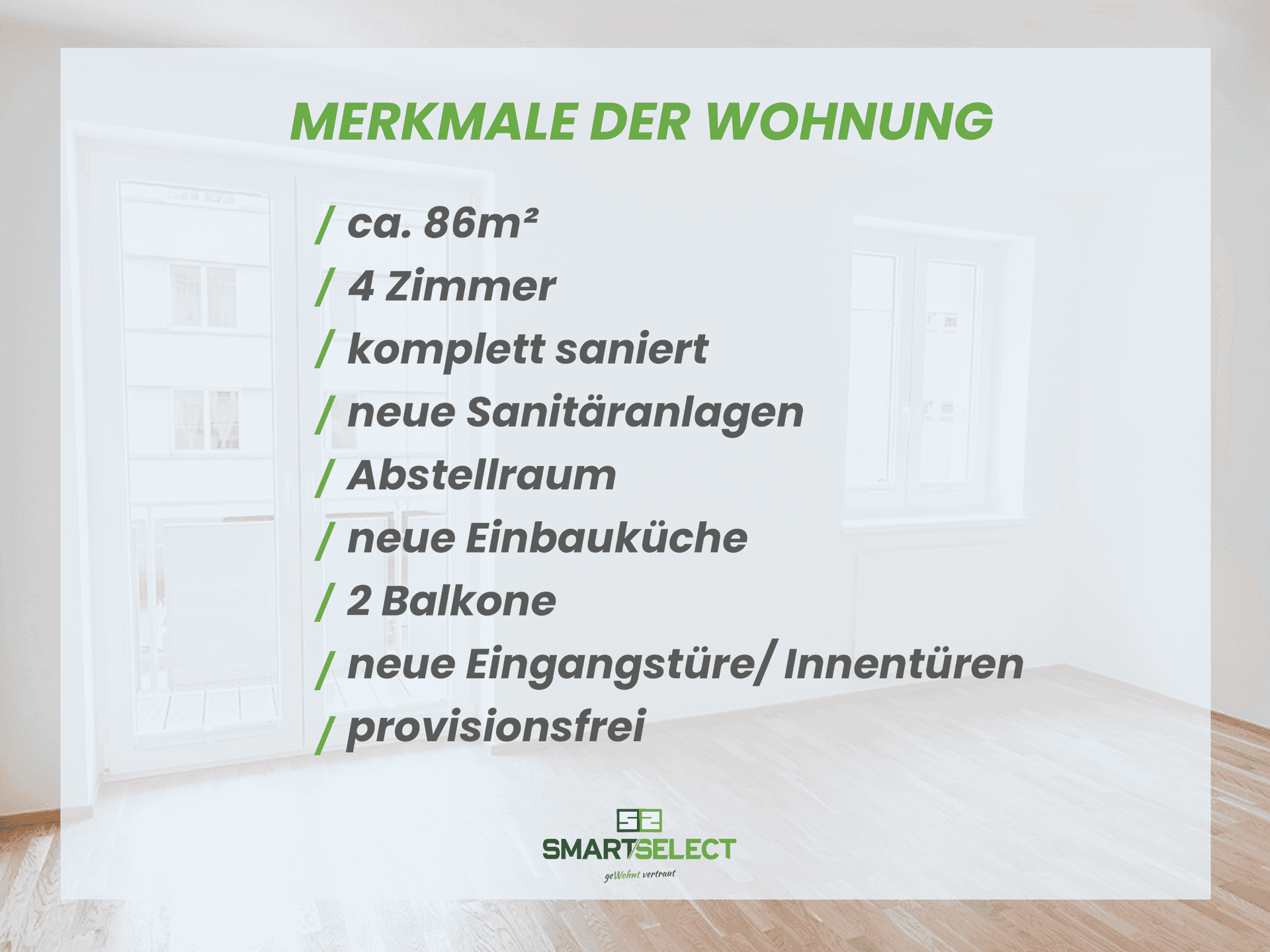 Modernes Wohnidyll mit Ost- &amp; Südbalkon: Frisch sanierter 4-Zimmer-Traum in Favoriten - PROVISIONSFREI! - Ansicht 3