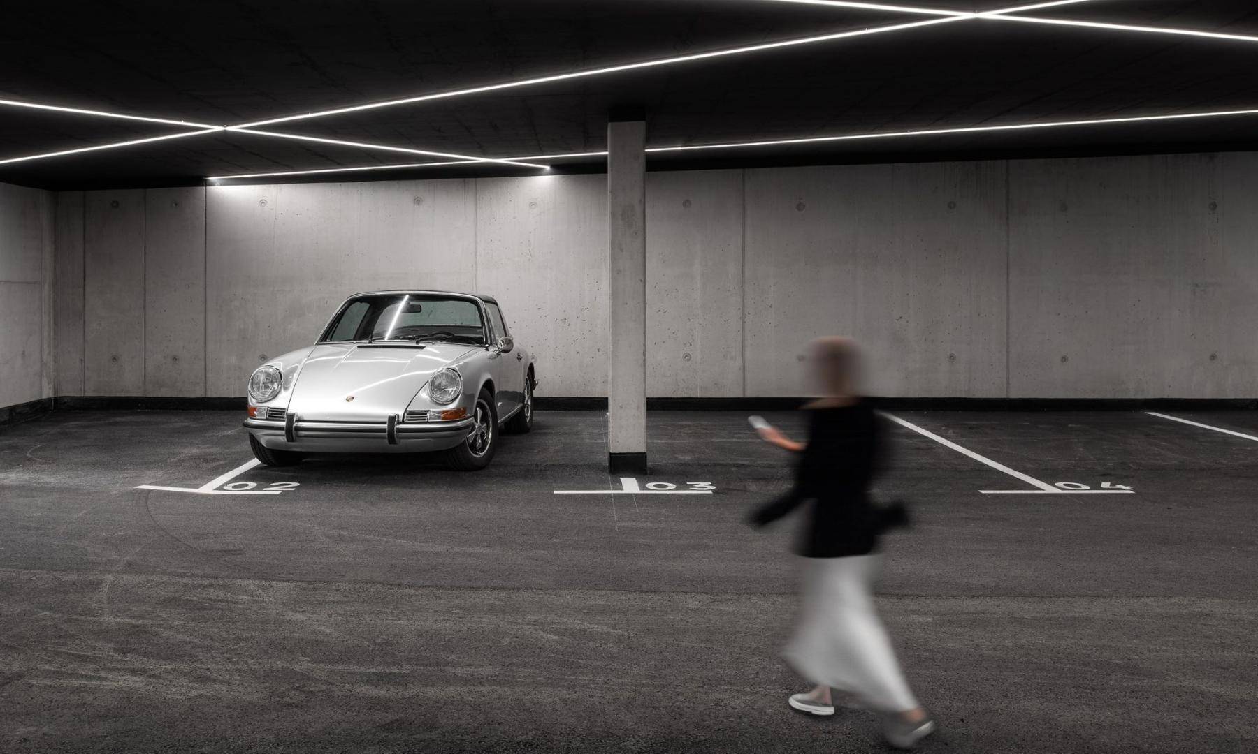 Eleganz auch in der Tiefgarage