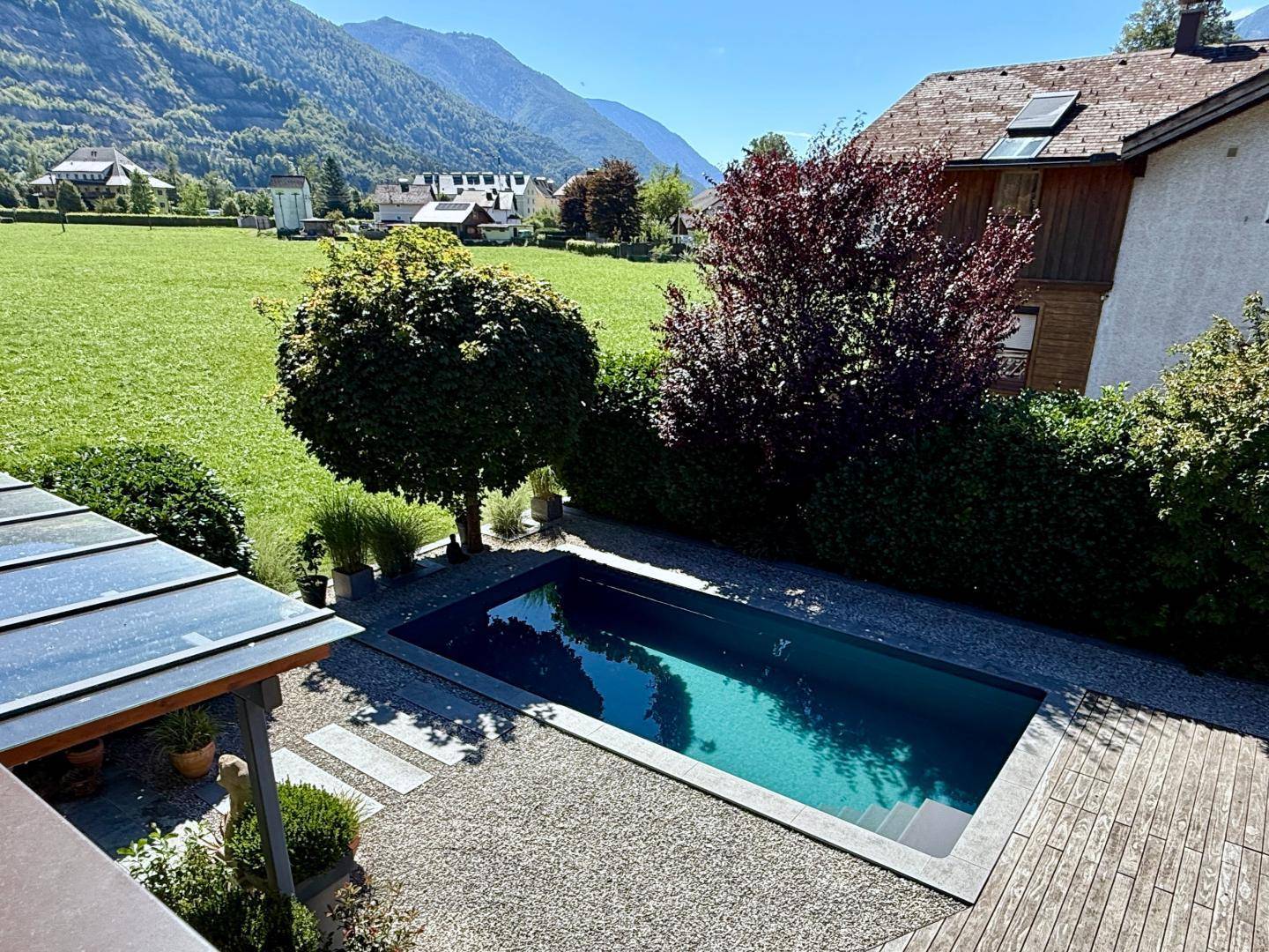 Blick auf den Pool