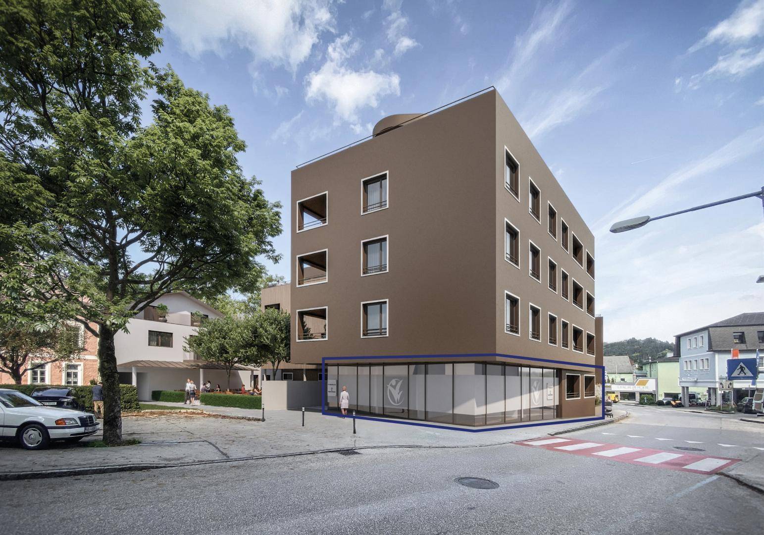 VERMITTELT - Sie wollen gesehen werden? Schöne FREQUENZ und SICHTBARKEITslage - straßenseitige AUSLAGENFRONT - Ansicht 4