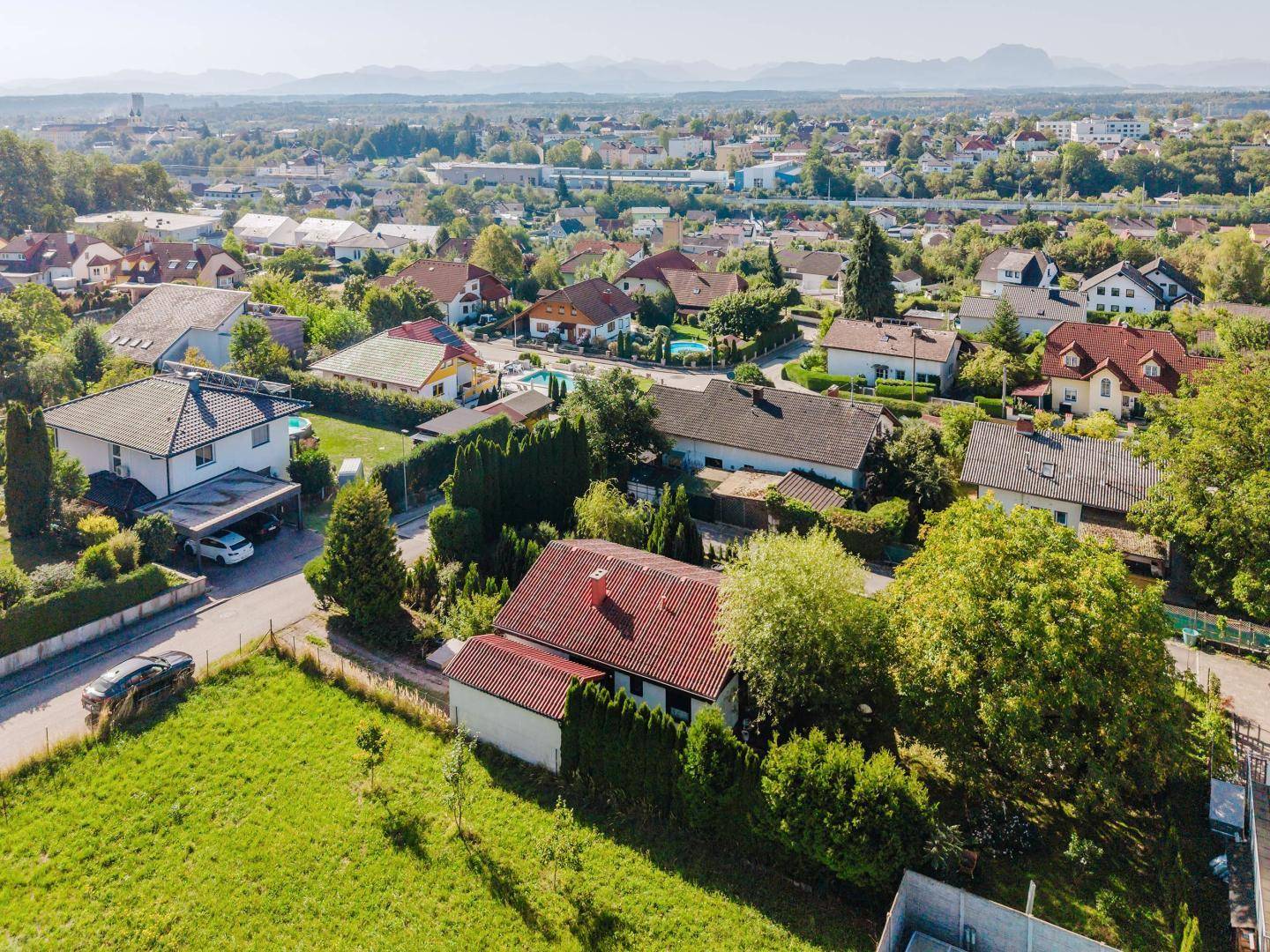 Drohne Blick Richtung Voralpen