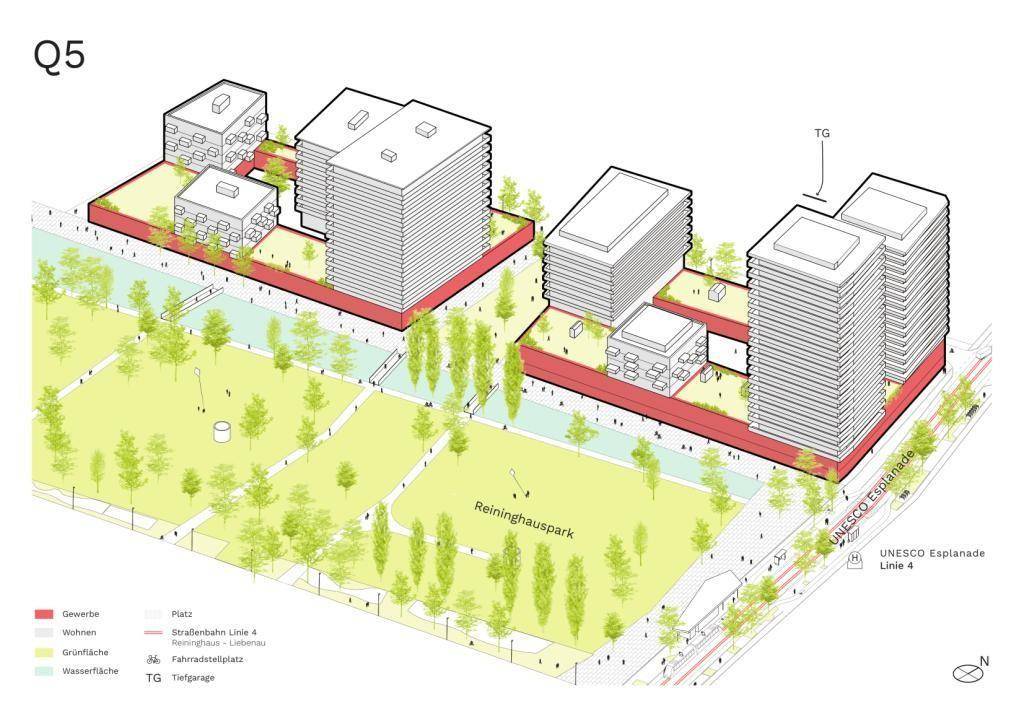 Neubau-Geschäftsflächen - Quartier 5 Reininghaus - Widok 6