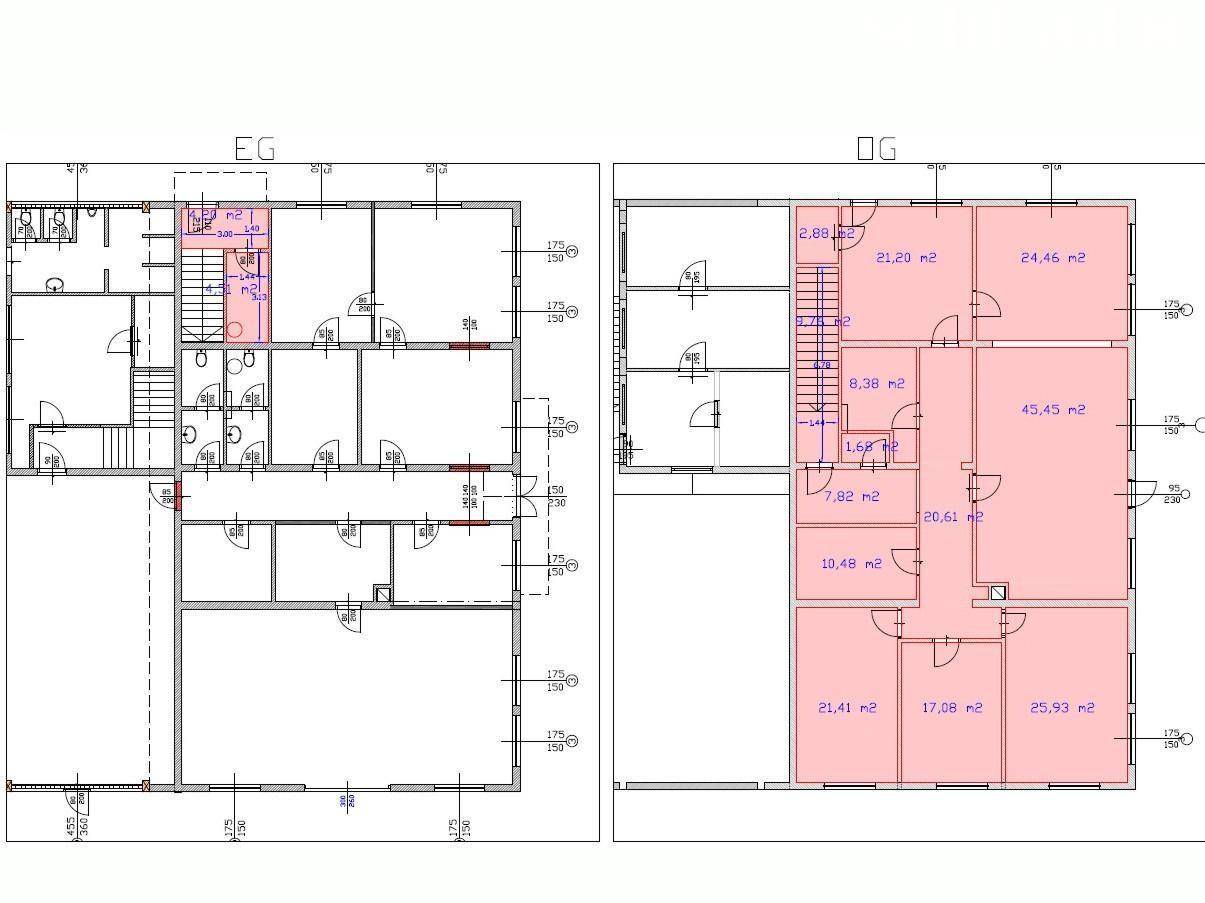 Grundrissplan Haus "Mitte" Büro OG 1