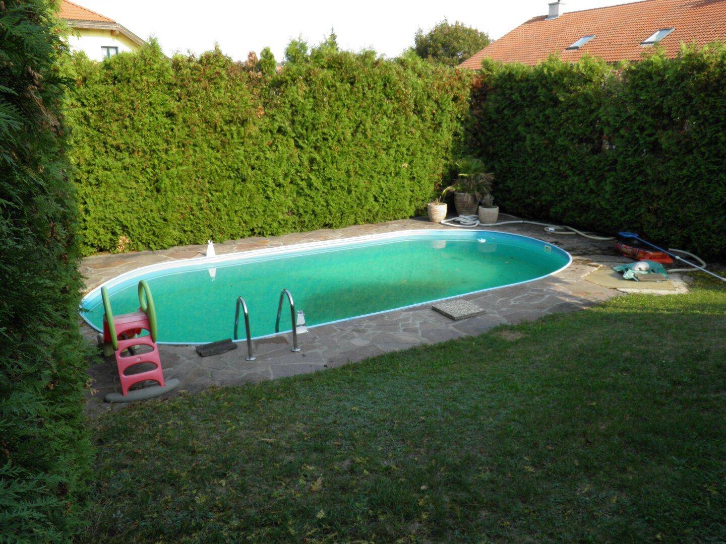 Pool vorm Einwintern