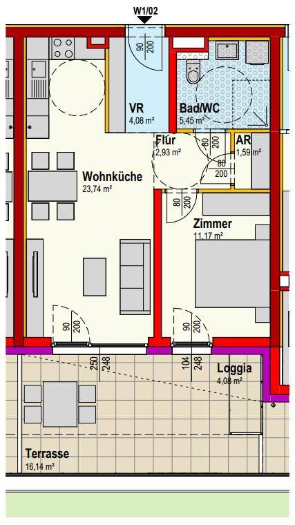 Erstbezug-Top02-!Reduzierte Miete bis Dezember 2026!-gefördertes,begleitetes Wohnen-1 PKW Stellplatz - Widok 2