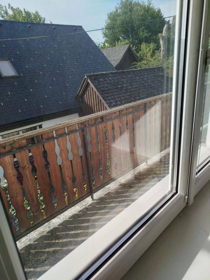 Blick auf Balkon