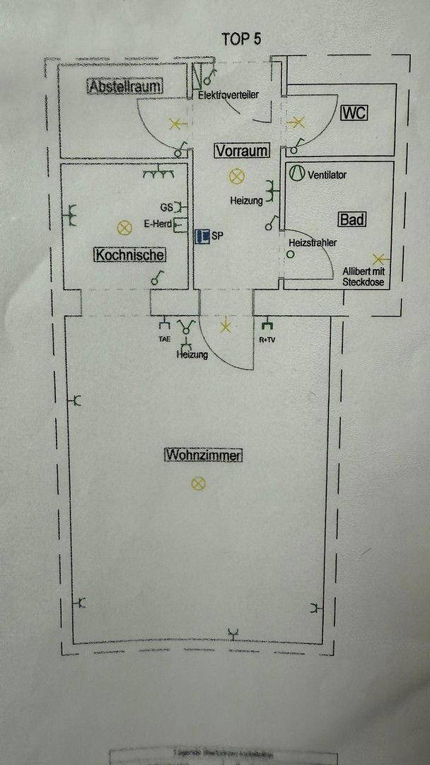 Grundriss der Wohnung