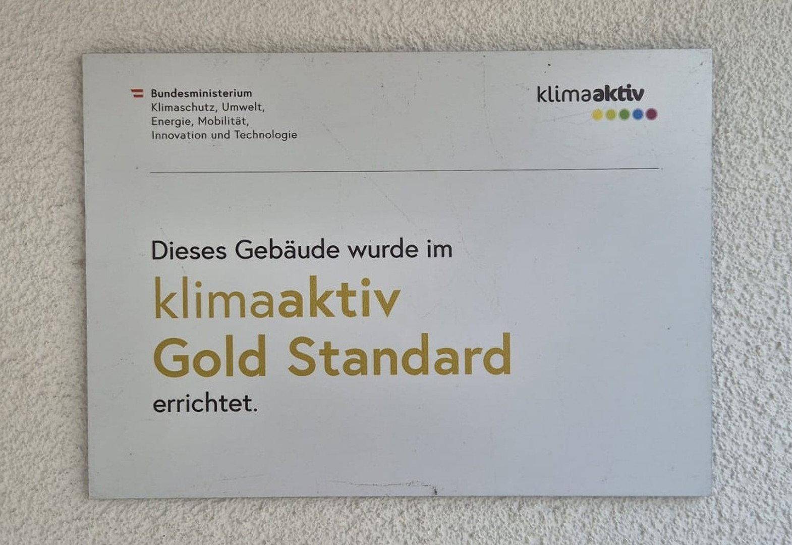 Klima Aktiv Gold Standard