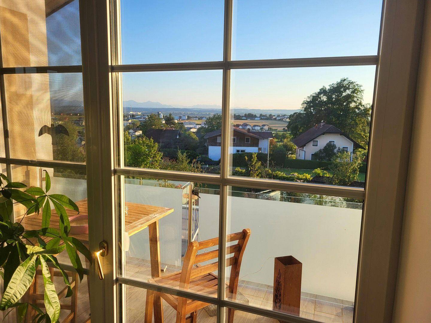 Blick aus dem Wohnzimmer