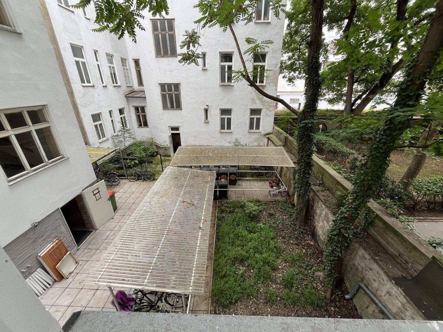 Ausblick in Innenhof