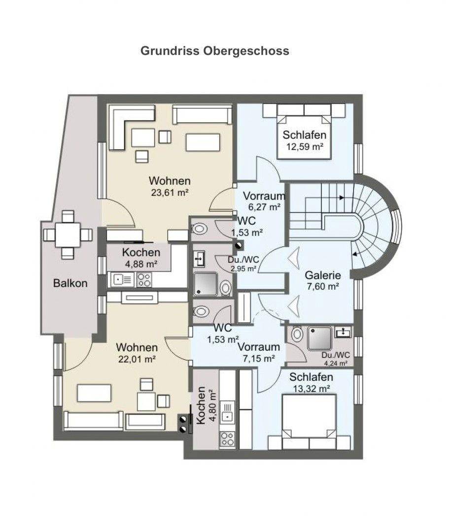 Grundriss Obergeschoss