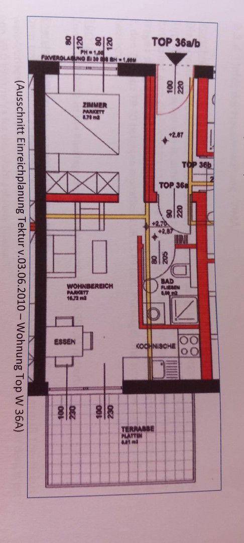 Grundriss der Wohnung